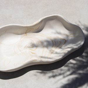 Off White minimal tray - Μarble Εffect